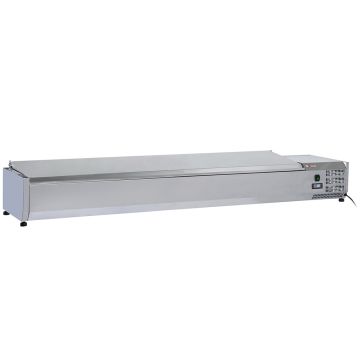 Kühlaufsatz 10x GN1/4 - 150 mm, mit Edelstahldeckel (2070x335x282mm)