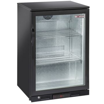 Belüfteter Flaschenkühler "Hinterbar", 1 1 Glas-Schwenktür (600x520x900mm)