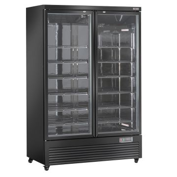 Vertikaler Kühlschrank, 2 Türen, 1085 Liter - SCHWARZ (1253x740x2040mm)