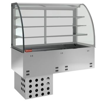 Element Kühlwanne und Kühlvitrine auf 3 Ebenen geschlossen, belüftet, 4x GN 1/1 (1455x700x1580mm)