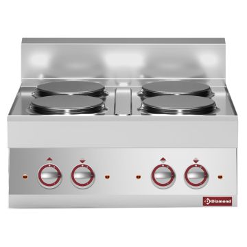 Elektroherd mit 4 runden Herdplatten (700x650x280mm)