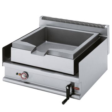 Elektro Kippbratpfanne, Edelstahlbecken, Kapazität 30 Liter (700x650x300mm)