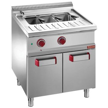 Elektro Nudelkocher, 1 Becken, 40 Lt. (s/Körbe) auf Unterbau (700x700x850mm)