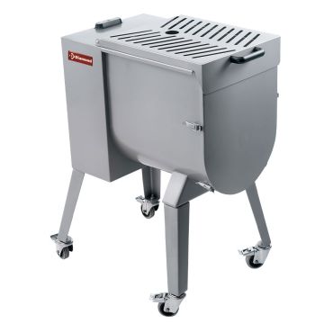 Edelstahl Fleischmixmaschine 50 kg, Stand mit Rädern (750x465x595mm)