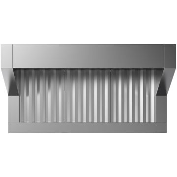 Haube mit Motor (1500 m3/h), Dampfkondens. (875x1070x472mm)
