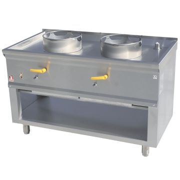 Wok Herd 2 Brenner (1200x630x780mm)
