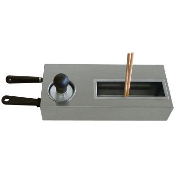 Kit aus 2 Holzspachteln, 2 x "T", Schmier-pad (390x160x85mm)