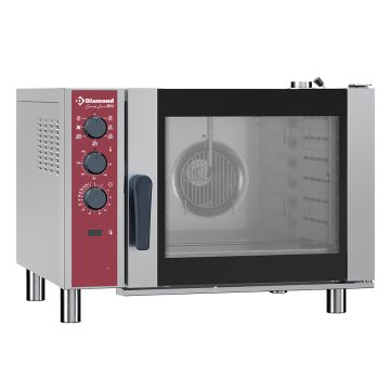 Elektro-Konvektionsofen 6x GN 1/1, mit Luftbefeuchter (860x746x633mm)
