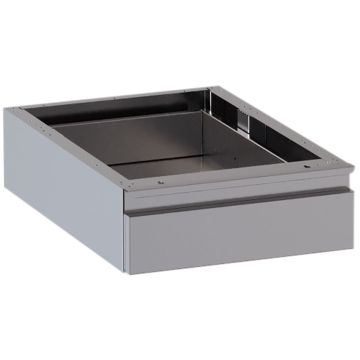 Block mit 1 Schublade (Tisch Tiefe 700 mm) – Teleskopschienen (400x680x140mm)