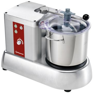 Cutter aus Edelstahl, 9 Liter, Geschwindigkeitsregler (348x560x420mm)