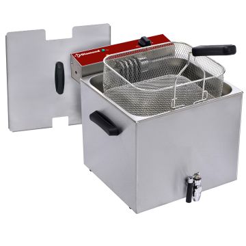 Elektro Tischfriteuse 12 Liter + Ablasshahn (350x470x350mm)