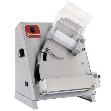 Teigausrollmaschine aus Edelstahl Ø 320 mm, 2 Rollen (470x430x670mm)