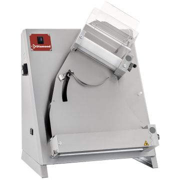 Teigausrollmaschine aus Edelstahl Ø 420 mm, 2 Rollen (580x470x790mm)