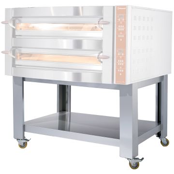 Gestell Edelstahlimitat für GDX9/35-DP + 4 Rollen, 2 mit Bremse (1540x1310x1100mm)