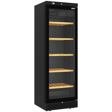 BelUfted Weinkühlvitrine, 382 Liter - 5 Ebenen - SCHWARZ (600x618x1863mm)