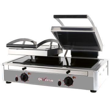 Kontaktgrill Panini DOPPELT Glaskeramik