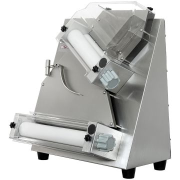 Teigausrollmaschine Ø 300 mm, 2 Rollen , aus Edelstahl (475x500x605mm)