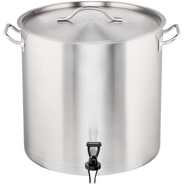 Kartoffelkochkessel STANDARD mit Deckel und Ablasshahn, Ø 400 mm, 50,3 L