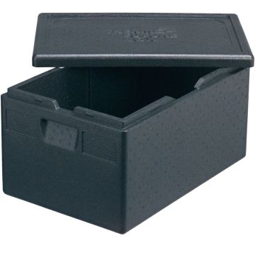 Thermobox Toplader, Bäckereinorm 600 x 400 mm, Nutzinhalt 53 Liter, schwarz