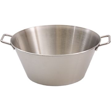 Küchenschüssel mit Griffen, seidenmatt, Ø 40 cm, 14,5 Liter