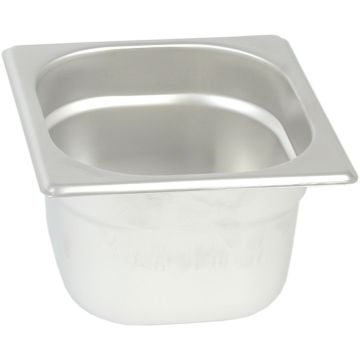 Stalgast Edelstahl Gastronormbehälter Serie STANDARD, GN 1/6 (100mm)
