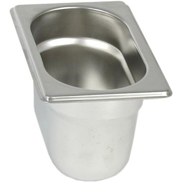 Stalgast Edelstahl Gastronormbehälter Serie BASIC, GN 1/9 (100mm)