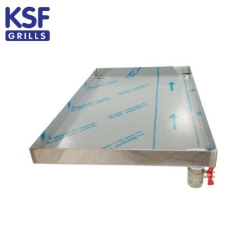 KSF Fettwanne mit Ablasshahn 980x480mm