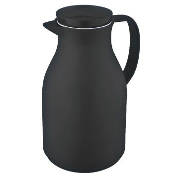 Isolierkanne mit Drehverschluss, schwarz, 1,5 Liter