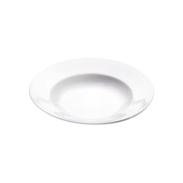 Suppenteller, reinweißes Hotelporzellan, Serie Isabell, Stalgast, Ø 230 mm