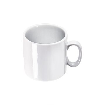 Becher mit Henkel, reinweißes Hotelporzellan, Serie Isabell, Stalgast, 320 ml