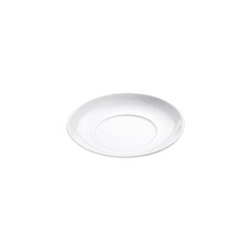 Untertasse für Kaffeetassen, reinweißes Hotelporzellan, Serie Isabell, Stalgast, Ø 155 mm