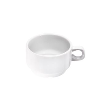 Cappuccino-Obertasse, reinweißes Hotelporzellan, Serie Isabell, Stalgast, 0,30 ml