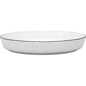 Teller tief, Serie Ankara, weiß, schwarz gesprenkelt, Ø 265 mm, 6 Stück