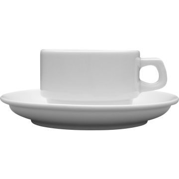 Kaffeetasse, Porzellan, weiß, Serie Kaszub/Hel, Lubiana, 200 ml