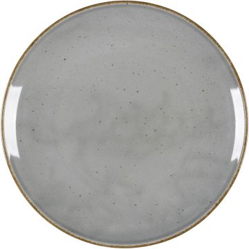 Teller flach, Serie Hotel, grau, braun gesprenkelt, Ø 280 mm, 12 Stück