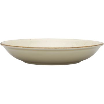 Teller tief, Serie Hotel, cremefarben, braun gesprenkelt, Ø 230 mm, 12 Stück