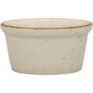 Dipschale, Serie Ameryka, cremefarben, braun gesprenkelt, Ø 80 mm, 12 Stück