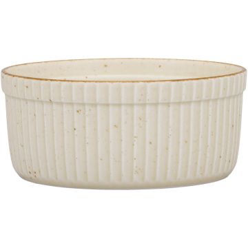 Schale, Serie Ameryka, cremefarben, braun gesprenkelt, Ø 115 mm, 12 Stück