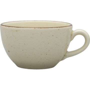 Obertasse, Serie Aida, cremefarben, braun gesprenkelt, 280 ml, 12 Stück