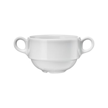Suppentasse aus Porzellan, weiß, Serie Versailles, Lubiana, 0,32 Liter