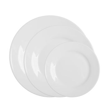 6 Teller flach, Fahne, Serie Classic von Stalgast Ø 160 mm