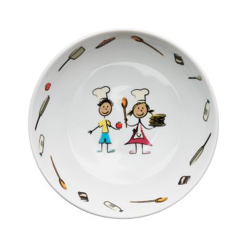 Porzellan Kindergeschirr Teller tief Ø 180 mm