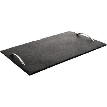 Stalgast Schiefer-Servierplatte mit Griffen, GN 1/2
