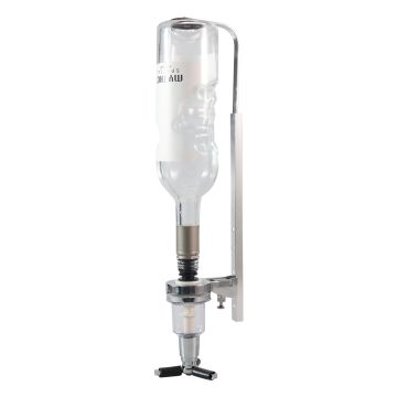 Wandflaschenhalter mit 30 ml Dosierausgießer, für eine Flasche, H. 240 bis 350 mm