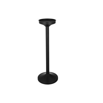Weinkühlerständer, Edelstahl, schwarz H. 725 mm