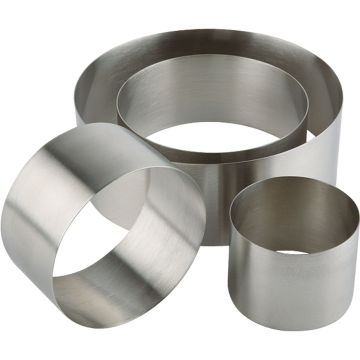 Edelstahl Schaumspeise-/Dessertring, Ø 8 cm, Höhe 4,5 cm