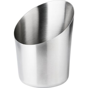 Servier-Becher Edelstahl Ø 88 mm, Höhe 110 mm, satiniert