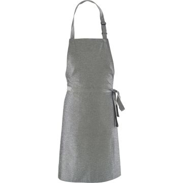 Nino Cucino Latzschürze, Mischgewebe, grau, L. 92 cm