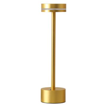 LED-Tischleuchte kabellos mit Touch-Bedienung, dimmbar, goldfarben, H. 320 mm