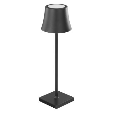 LED-Tischleuchte kabellos mit Touch-Bedienung, dimmbar,  schwarz, H. 375 mm